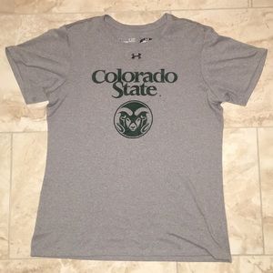 Gray under armour colorado state shirt